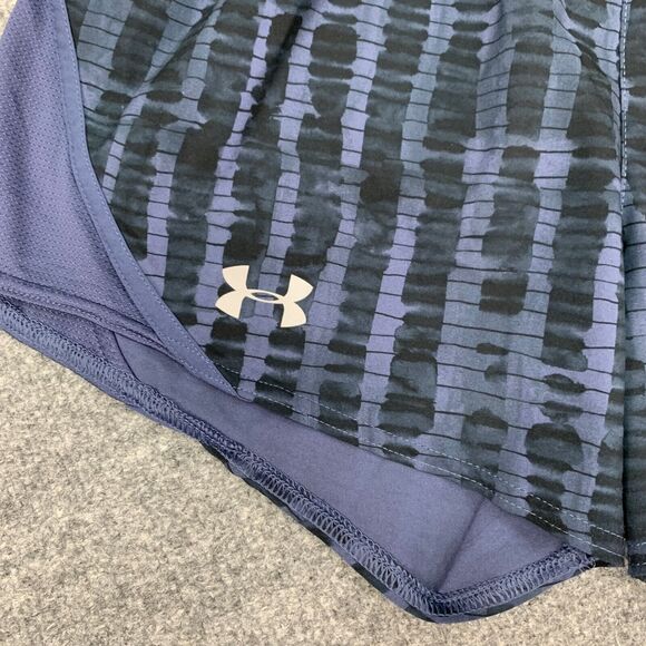 Under Armour Shorts Womens XS Extra Small Purple Blue Heatgear Drawcord Lined - Picture 3 of 12